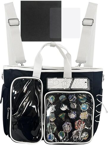 Ita Backpack,DIY Clear Pin Display ita Bag,Anime Kawaii Ita Crossbody Purse,Women Y2K Shoulder Bags in Saudi Arabia