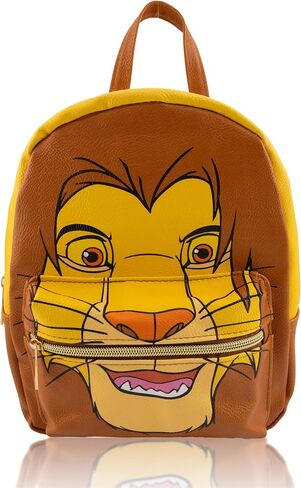 Disney Lion King Backpack for Women, Men, Boys, Girls, Unisex | Cute PU Leather 10" Simba Mini Backpack Purse Shoulder Purse | Lion King Bag and Accessories in Kuwait