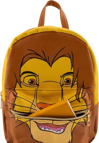 Disney Lion King Backpack for Women, Men, Boys, Girls, Unisex | Cute PU Leather 10" Simba Mini Backpack Purse Shoulder Purse | Lion King Bag and Accessories in Kuwait