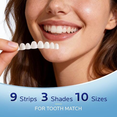 Temporary Tooth Repair Kit: Missing Tooth Replacement Kit Replace Missing or Broken Tooth Filling The Gap - Moldable False Teeth Come with 3 Shades 10 Size in Kuwait