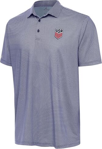 Antigua Men's Rings Polo, Moisture-Wicking Performance Golf Shirt with Micro Geo Pattern and Four-Way Stretch in Saudi Arabia