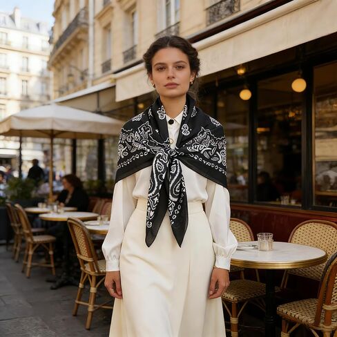 43" Large Square Scarf Hairscarf Fashion Scarves Hair Wrapping Scarfs Night Sleeping Headscarf for Women B09 in Saudi Arabia