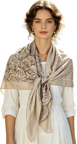 43" Large Square Scarf Hairscarf Fashion Scarves Hair Wrapping Scarfs Night Sleeping Headscarf for Women B09 in Saudi Arabia