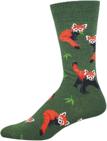 جوارب Socksmith للرجال باللون الأحمر من Pandamonium Crew، باللون الأخضر المنقط in Kuwait
