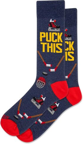 Hot Sox mens Fun Sports and Athletics Crew Socks - 1 Pair Pack - Cool & Funny Novelty Fashion Gifts in Kuwait