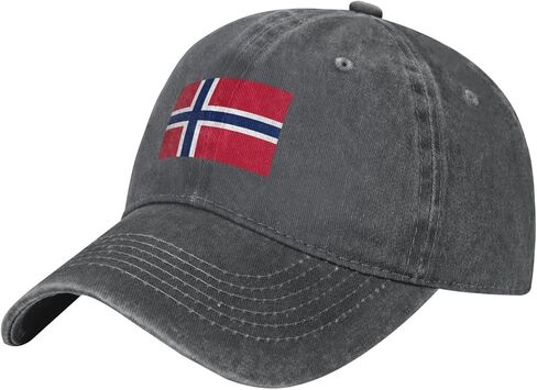 Flag of Norway Trucker Hat for Men Women Denim Baseball Cap Dad Hat Golf Hats in Saudi Arabia