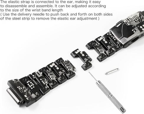 DW-5600 Mod Kit Circuit Board Pattern Stainless Steel Case Solid Metal Strap Bracelet for 5600 Series, 5610 Series, Watch Part Replacement in Saudi Arabia