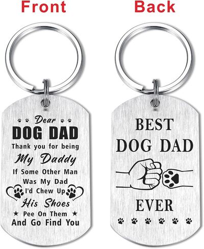 هدايا عيد الأب من Laluminter - أفضل سلسلة مفاتيح للأب على الإطلاق - I Woof You Gift من Doggy إلى Daddy in Kuwait