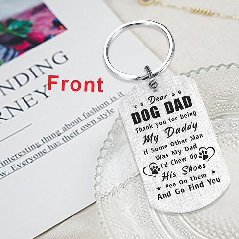 هدايا عيد الأب من Laluminter - أفضل سلسلة مفاتيح للأب على الإطلاق - I Woof You Gift من Doggy إلى Daddy in Kuwait