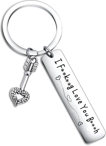 Best Friend Keychain for Women Girls, I Fucking Love You Bitch Keychains for Birthday Christmas Gift in Saudi Arabia