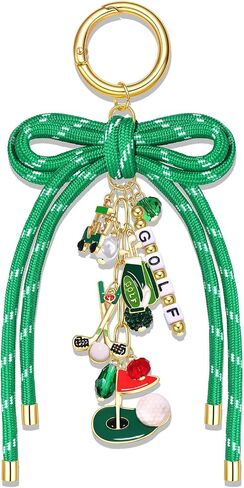 ANGLESJELL Golf Keychains for Women Sport Fans Bag Charms for Handbag Game Day Golf Accessories Gifts in Saudi Arabia