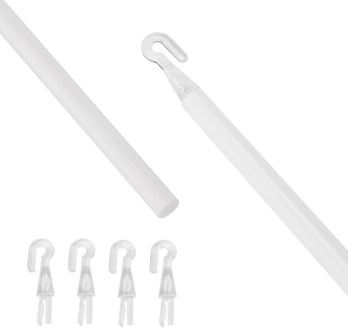 35" Blind Wand Replacement,White Plastic Vertical Blind Wand with Hook, Cordless Tilt Control Rod for Window Shades, Blinds, and Curtains (Easy Install, Durable & Lightweight) in Kuwait