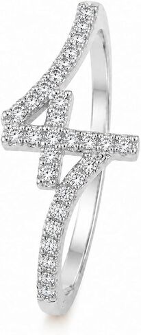 14K Gold Plated Cross Statement Rings for Women Tarnish Resistant Eternity Promise Ring Infinity Wedding Ring Band in Kuwait