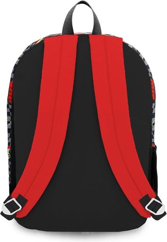 Lightning McQueen Backpack with Lunch Box for Kids - Bundle with 16'' Disney Cars Backpack, Lunch Bag, Water Bottle, Stickers, More | Disney Cars School Bag for Boys Set in Kuwait