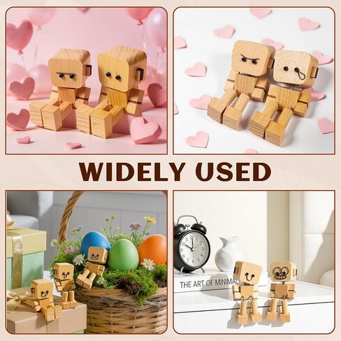 Shaking Wooden Man Figurine, Teacher Appreciation Mothers Day Graduation Gifts for Adults Men Husband him, Wooden Doll, Desktop Decor, Car Dashboard Decorations in Kuwait