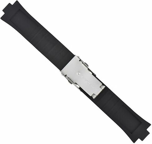 Ewatchparts 24mm 11mm Rubber Watch Diver Band Strap Compatible With Oris Aquis TT2 F1 40.5mm Black in Saudi Arabia