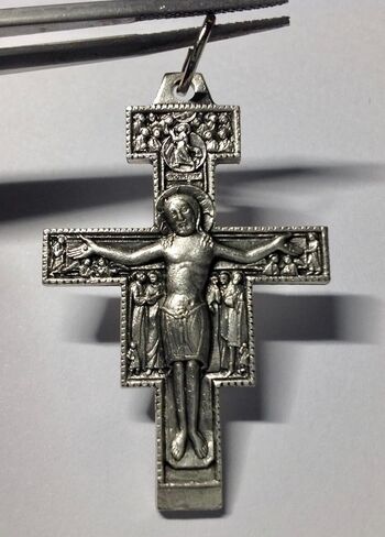 I G J CRUCIFIX OF SAINT DAMIANO (FAITHFUL REPRODUCTION OF THE CRUCIFIX THAT SPOKE TO SAINT FRANCIS OF ASSISI) - 100% MADE IN ITALY in Kuwait