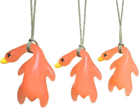 3PCS Color-Changing Roast Duck Pendant, Sunlight Activated Creative Ornament, Eco-Friendly PLA Material, UV Alert in Saudi Arabia