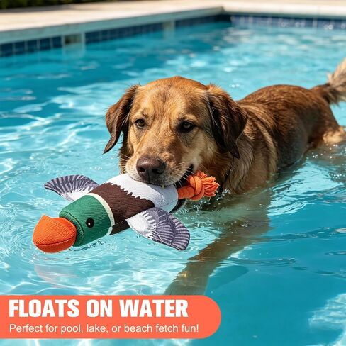 قاذفة لعبة Duck Duck Duck Duck - لعبة جلب عائمة للكلاب ، Throuctive Chew Toy Thow Tharrowh ، متعة في الهواء الطلق للسلالات الصغيرة المتوسطة الكبيرة وليس للحيوانات الأليفة العدوانية in Kuwait