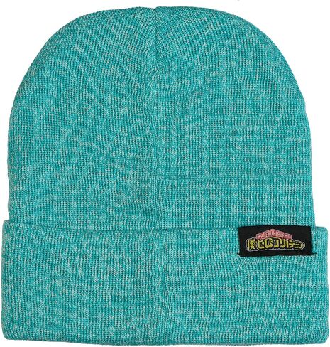 My Hero Academia Beanie Men's Go Beyond Plus Ultra Cuffed Knit Cap Hat OSFM Turquoise in Kuwait