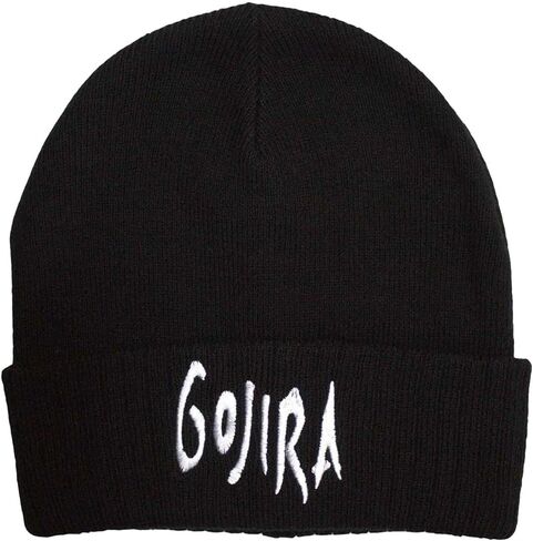 Rock Off officially licensed products Men's Gojira Logo Beanie Black in Kuwait
