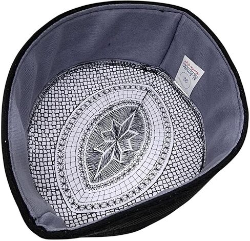 Al-Ameen Muslim Gift Muslim Kufi Hat for Men AMN-004 Islam Cap Unique Design Beanie Round Topi Headwear Ramadan Eid Gift in Kuwait