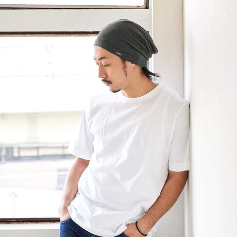 CHARM White and Light Blue Cotton Summer Beanies for Men & Women in Kuwait