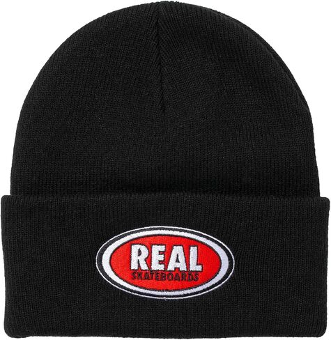 Real Skateboards Beanie Oval Cuff Black/Red/White in Saudi Arabia