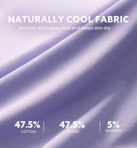 DAVID ARCHY Cooling Pajamas for Women Set Oversize Summer Sleepwear for Night Sweats Breathable Moisture Wicking Loungewear in Kuwait