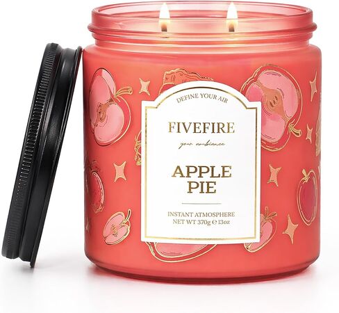 Jasmine Scented Candles for Self Care, 13oz Natural Soy Wax 2-Wick Jar, Up to 76-Hour Clean Burn, Fresh Green Jasmine Home Fragrance, Gift for Women Men in Saudi Arabia