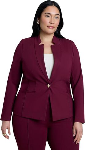 ELOQUII Women's Plus Size The Ultimate Stretch One Button Blazer in Saudi Arabia