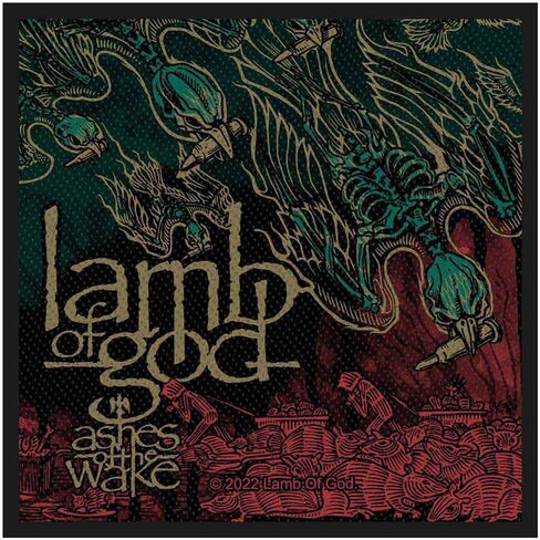 Lamb Of God Woven Patch Ashes Of The Wake Official Black Size One Size in Saudi Arabia
