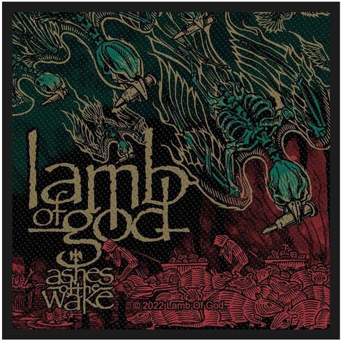 Lamb Of God Woven Patch Ashes Of The Wake Official Black Size One Size in Saudi Arabia