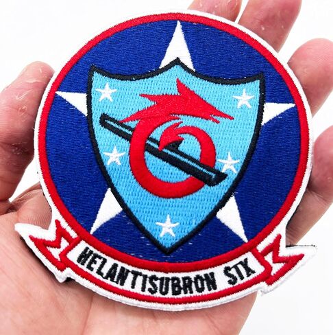 HS-6 Indians Squadron Patch – Hook and Loop, Helicopter Anti Submarine Squadron Patch in Kuwait