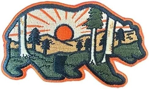 O'Houlihans - Mountain Forest Bear Iron on Patch in Saudi Arabia