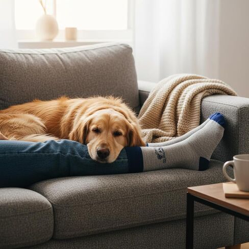 Dr. Simi Grey Crew Socks | Soft Cotton-Blend for Everyday Comfort | Unisex Size 8 to 13 | Breathable, Durable & Made in Mexico | Cozy Essentials with a Touch of Mexican Charm in Saudi Arabia