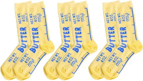 Butter Socks Funny Novelty Food Lover Socks for Women & Men in Kuwait