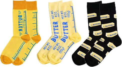Butter Socks Funny Novelty Food Lover Socks for Women & Men in Kuwait