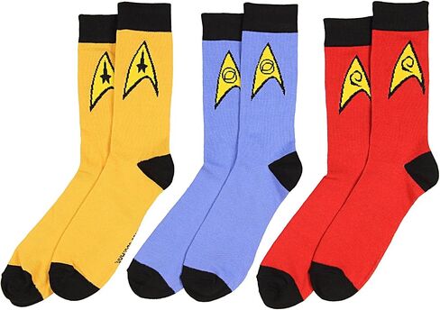 Bioworld Star Trek The Original Series Uniform Adult Crew Socks in Kuwait