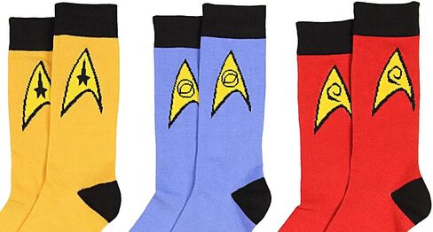 Bioworld Star Trek The Original Series Uniform Adult Crew Socks in Kuwait