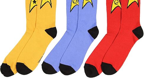 Bioworld Star Trek The Original Series Uniform Adult Crew Socks in Kuwait