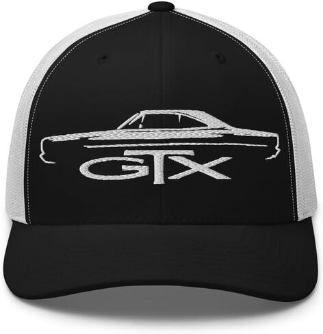 قبعة سائق شاحنة صورة ظلية لسيارة العضلات GTX 1968-1969 | قبعة Snapback شبكية مطرزة كلاسيكية كلاسيكية in Kuwait