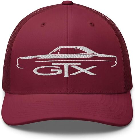 قبعة سائق شاحنة صورة ظلية لسيارة العضلات GTX 1968-1969 | قبعة Snapback شبكية مطرزة كلاسيكية كلاسيكية in Kuwait