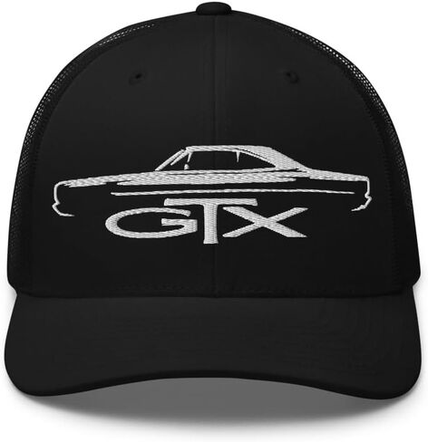 قبعة سائق شاحنة صورة ظلية لسيارة العضلات GTX 1968-1969 | قبعة Snapback شبكية مطرزة كلاسيكية كلاسيكية in Kuwait