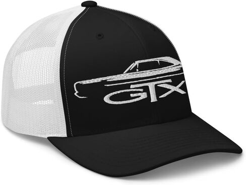 قبعة سائق شاحنة صورة ظلية لسيارة العضلات GTX 1968-1969 | قبعة Snapback شبكية مطرزة كلاسيكية كلاسيكية in Kuwait
