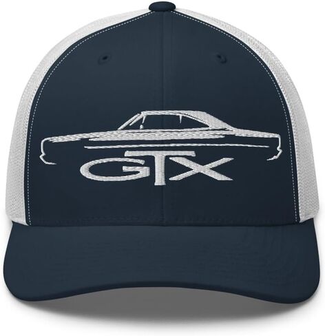 قبعة سائق شاحنة صورة ظلية لسيارة العضلات GTX 1968-1969 | قبعة Snapback شبكية مطرزة كلاسيكية كلاسيكية in Kuwait