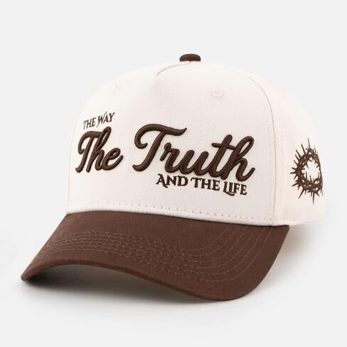 Twin Vision Christian Trucker Hat – Faith-Based Snapback Cap for Men & Women, Adjustable, Embroidered Design in Saudi Arabia