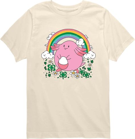 تي شيرت Pokémon - Chansey St. Patty's - تي شيرت برسومات بأكمام قصيرة للأولاد الصغار in Kuwait