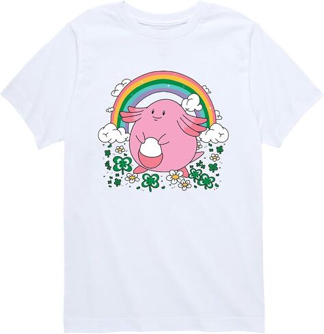 تي شيرت Pokémon - Chansey St. Patty's - تي شيرت برسومات بأكمام قصيرة للأولاد الصغار in Kuwait
