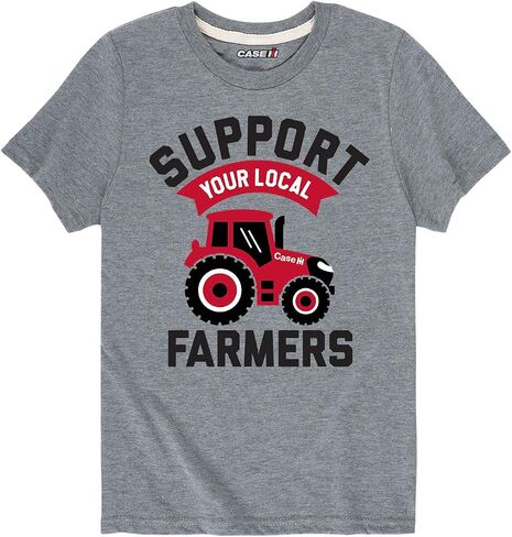 Support Your Local Farmers Case IH - Youth and Toddler Short Sleeve T-Shirt in Kuwait